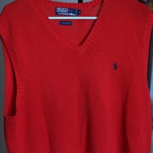 Men’s vintage polo sweater vest